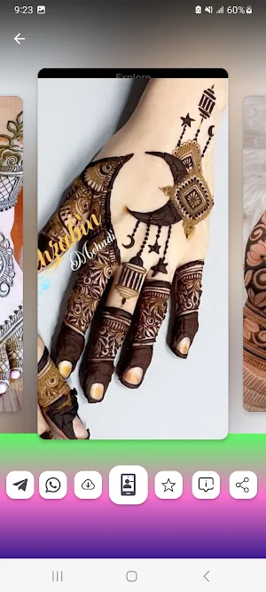 Mehndi Bridal Design Wallpaper Screenshot 3