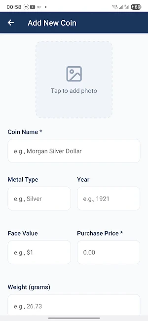 My Coin Collection Tracker Screenshot 2