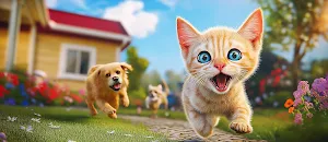 Animal Sim Angry Cat Games 3D Screenshot 2