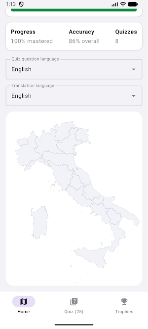 Italian Citizenship Test Screenshot 1