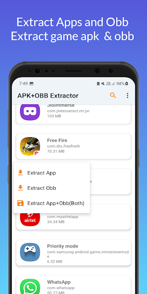 APK+OBB Extractor Screenshot 2