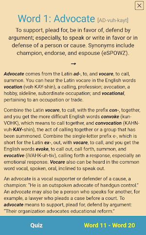 Verbal Advantage - Level 2 Screenshot 1