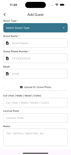 GuestMate App Screenshot 2