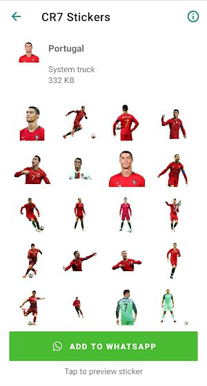 Cristiano Ronaldo Stickers Screenshot 3