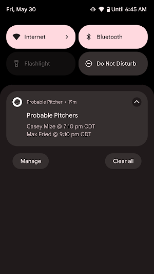 Probable Pitcher Screenshot 2