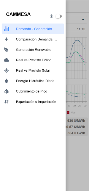 Cammesa móvil Screenshot 1