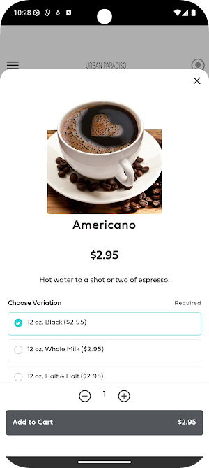 Urban Paradiso Coffee Screenshot 1