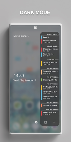 Calendar for Edge Panel Screenshot 1