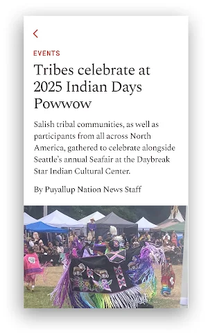 Puyallup Nation News Screenshot 2