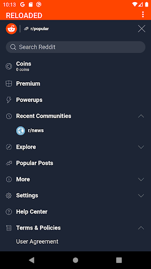 Reloaded - client for Reddit Screenshot 1