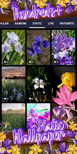 iris wallpaper Screenshot 3