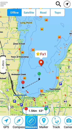 O.H. Ivie Lake Offline GPS Charts Screenshot 0