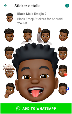 Black Emojis for Android Screenshot 3