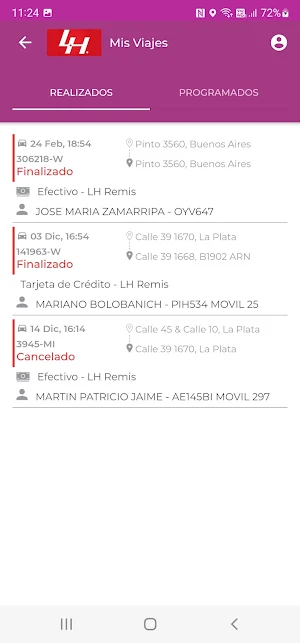 LH Traslados Screenshot 3