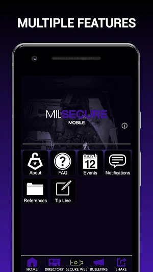 MilSecure Mobile Screenshot 1