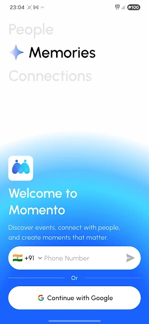 Momento: Moments and Network Screenshot 0