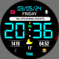 WIN BIG LCD Digital Watch Face