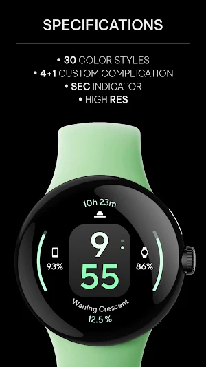 Concentric 1: Wear OS face Screenshot 1