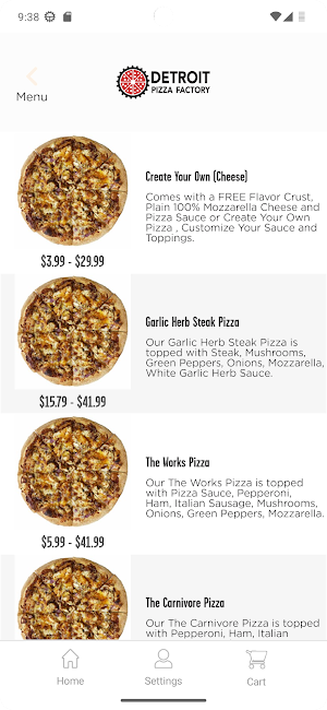 Detroit Pizza Factory Screenshot 3