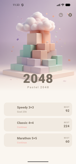 Pastel 2048 - Number Merge Screenshot 0