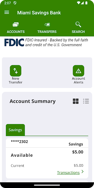 Miami Savings Bank App Screenshot 1