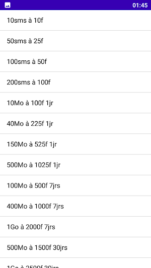 Faso Forfaits Screenshot 1