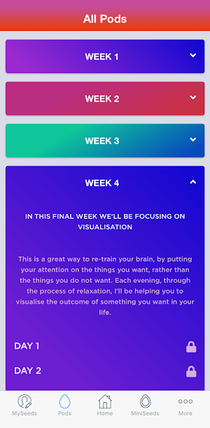 MindSeeds: Powerful Self Help Screenshot 1