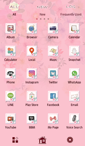 Beautiful Wallpaper Curtain of Flowers Theme Screenshot 2