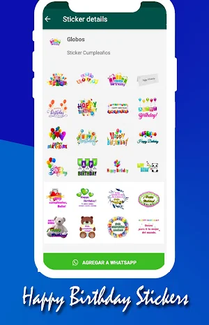 Happy Birthday Stickers Screenshot 3