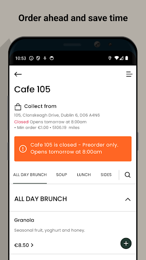 Cafe 105 Screenshot 1