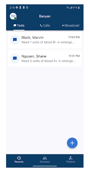 Banyan Clinical Communications Screenshot 0