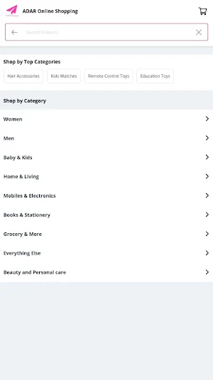 ADAR Online shopping app Screenshot 2