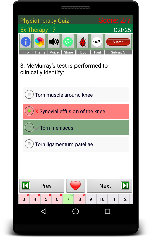 Physiotherapy Quiz Screenshot 2