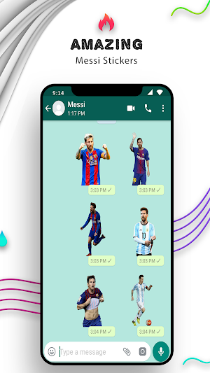 WAStickerApps - Messi Stickers Screenshot 2