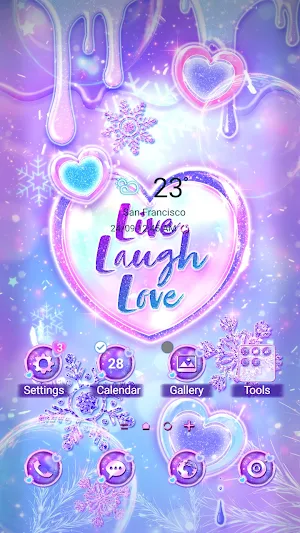 Snowy Live Laugh - Wallpaper Screenshot 0
