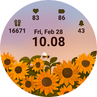 Sunflowers Watch Face Animated