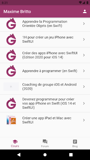 Purple Giraffe Screenshot 1