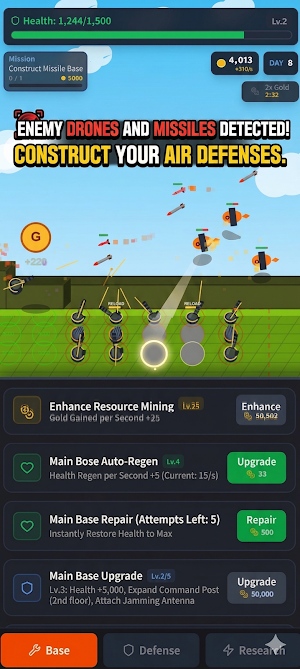 Base Defense: Drone War Screenshot 0