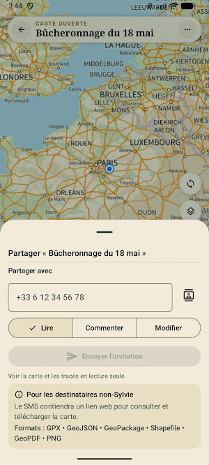 Sylvie - GPS forestier Screenshot 2