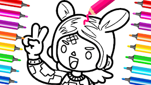 Miga Town Coloring Game life Screenshot 2