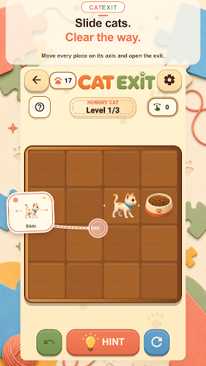 Cat Exit: Logic Puzzle Screenshot 0