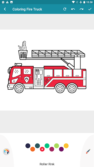 Fire Truck coloring book Screenshot 0