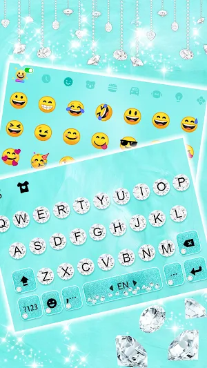 Blue Shine Diamond Themes Screenshot 3