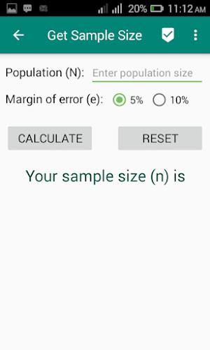 Get Sample Size Screenshot 1