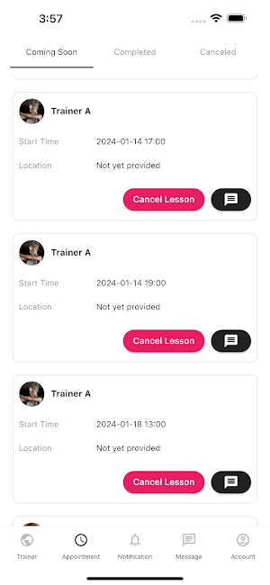 GoGetGym Fitness Trainer App Screenshot 3