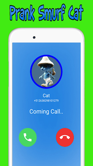 Smurf Cat Fake Call Game Screenshot 3
