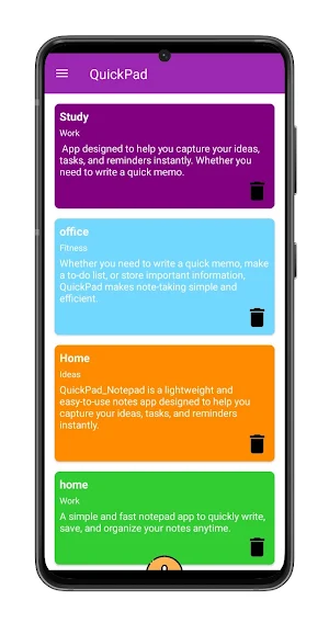 QuickPad : Simple Notes App Screenshot 2