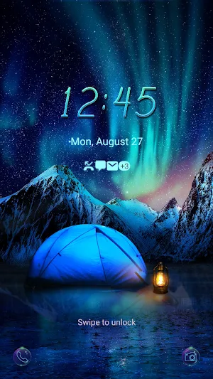 Milky Way Camping - Wallpaper Screenshot 1