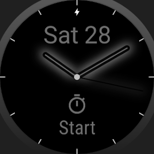 Glow Hands & Timer Watch Face Screenshot 0