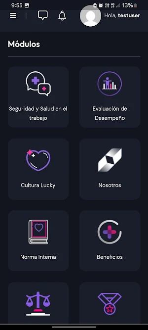 Grupo Lucky Intranet Screenshot 0